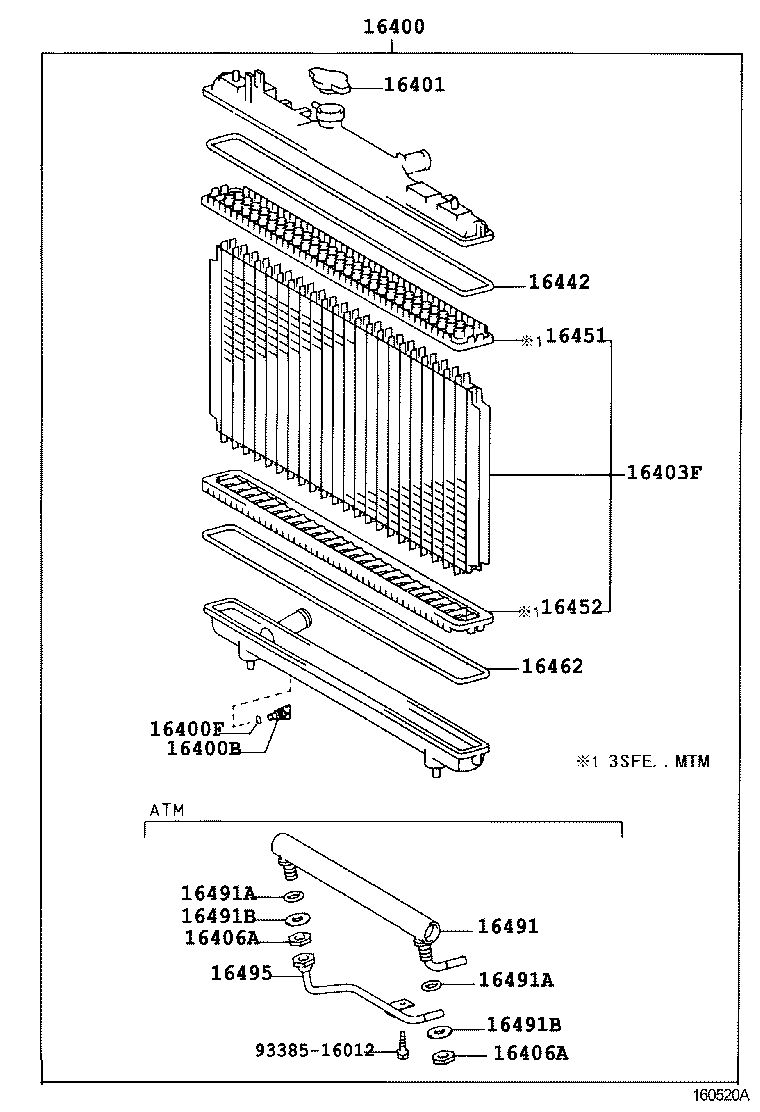 16400-7A450 RADIATOR ASSY product image