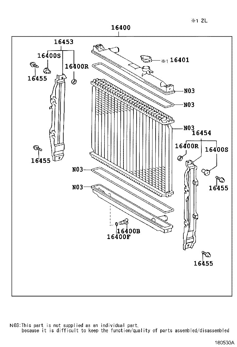 16261-54120 HOSE, WATER BY-PASS product image