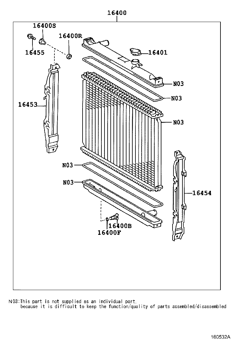 16261-54120 HOSE, WATER BY-PASS product image