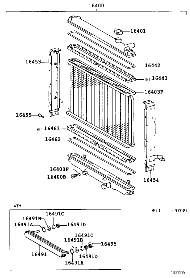 16261-75060 HOSE, WATER BY-PASS product image
