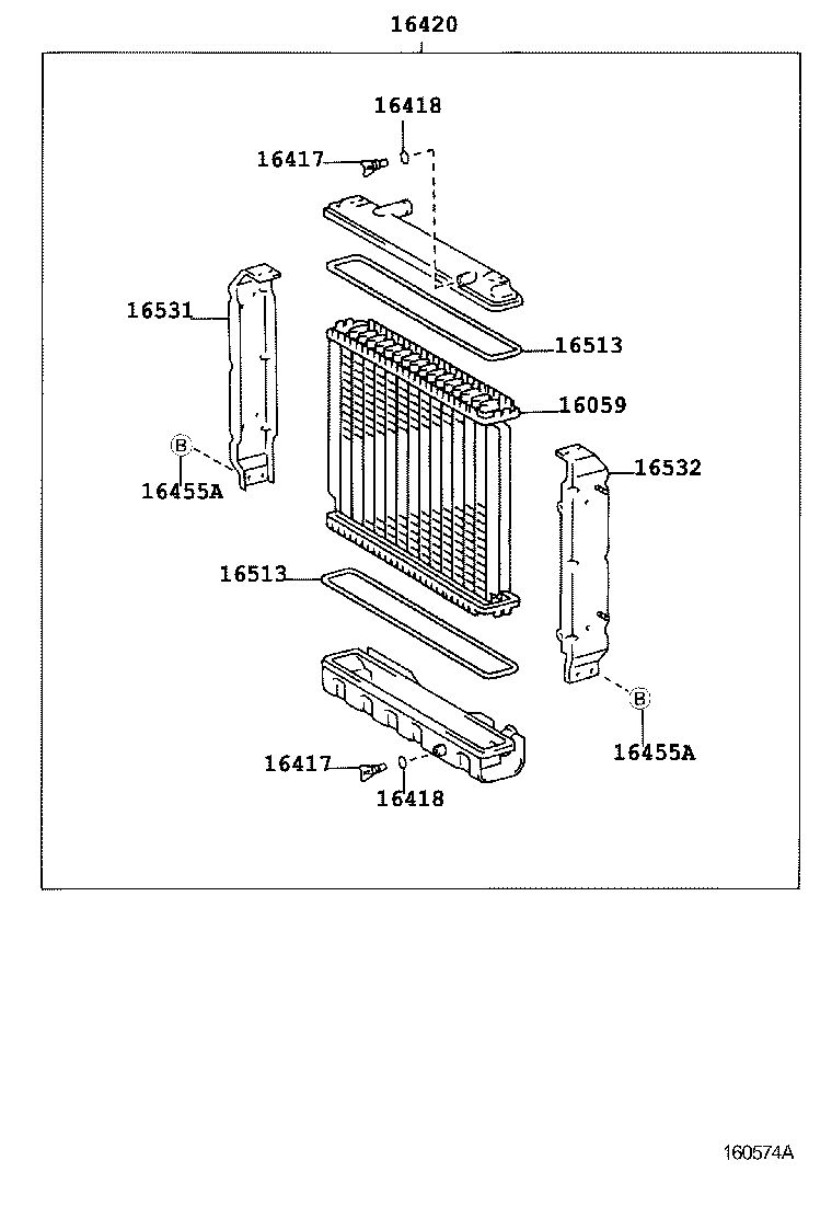 16381-58140 BAR, FAN BELT ADJUSTING product image