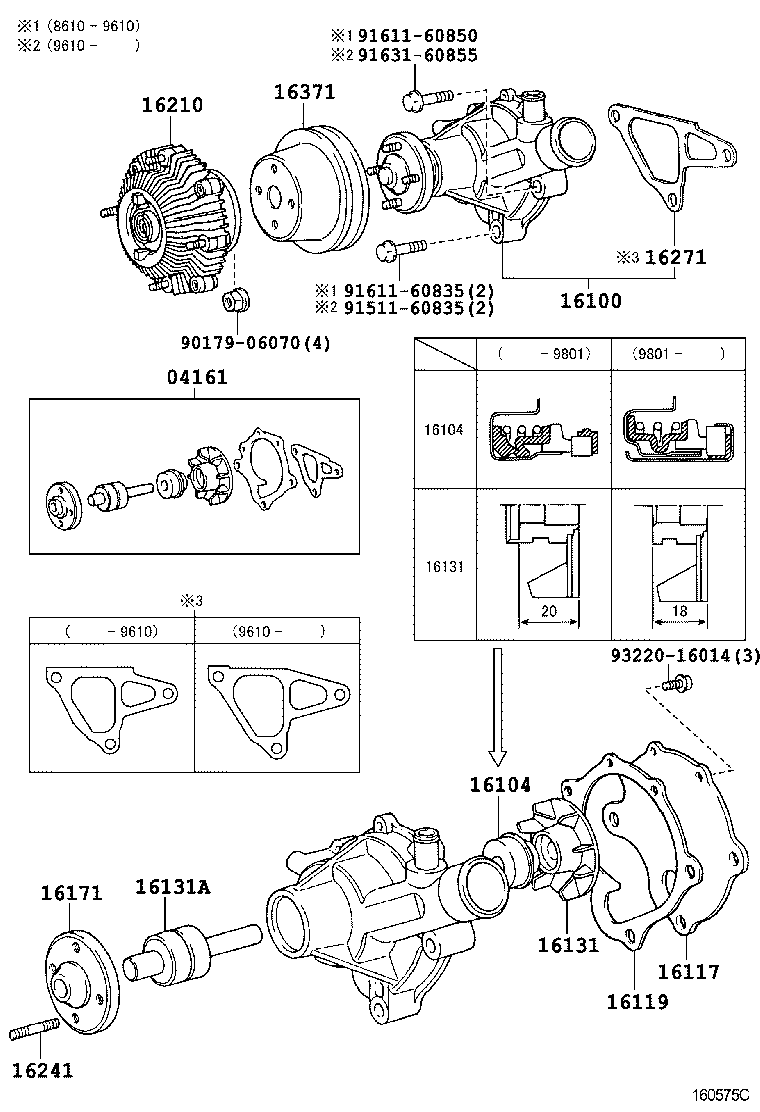 16307-64030 BRACKET, FLUID COUPLING product image