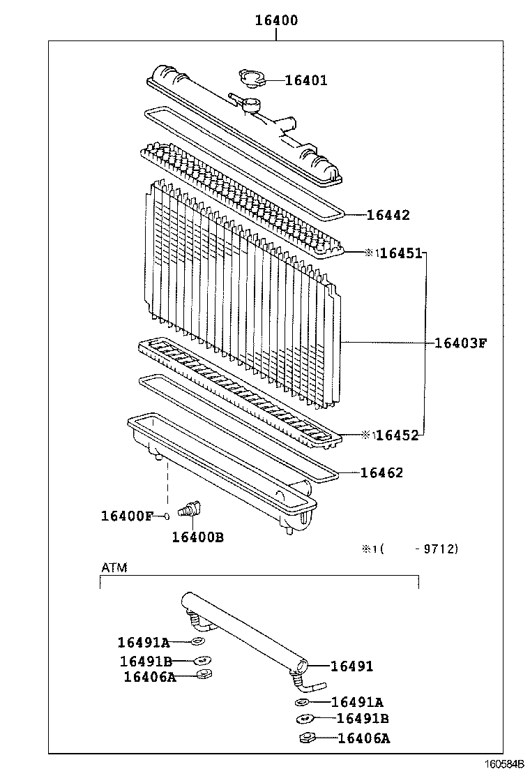 16264-11100 HOSE, WATER BY-PASS, NO.2 product image