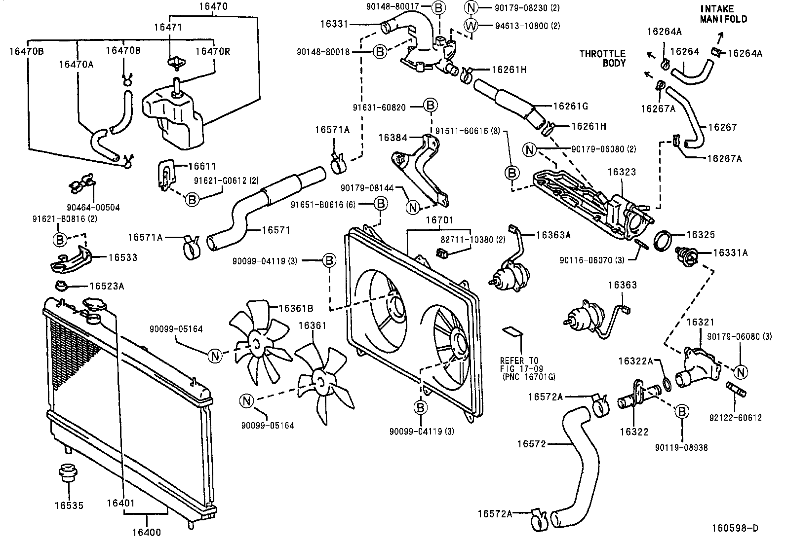Toyota 16331-AA010 OUTLET, WATER