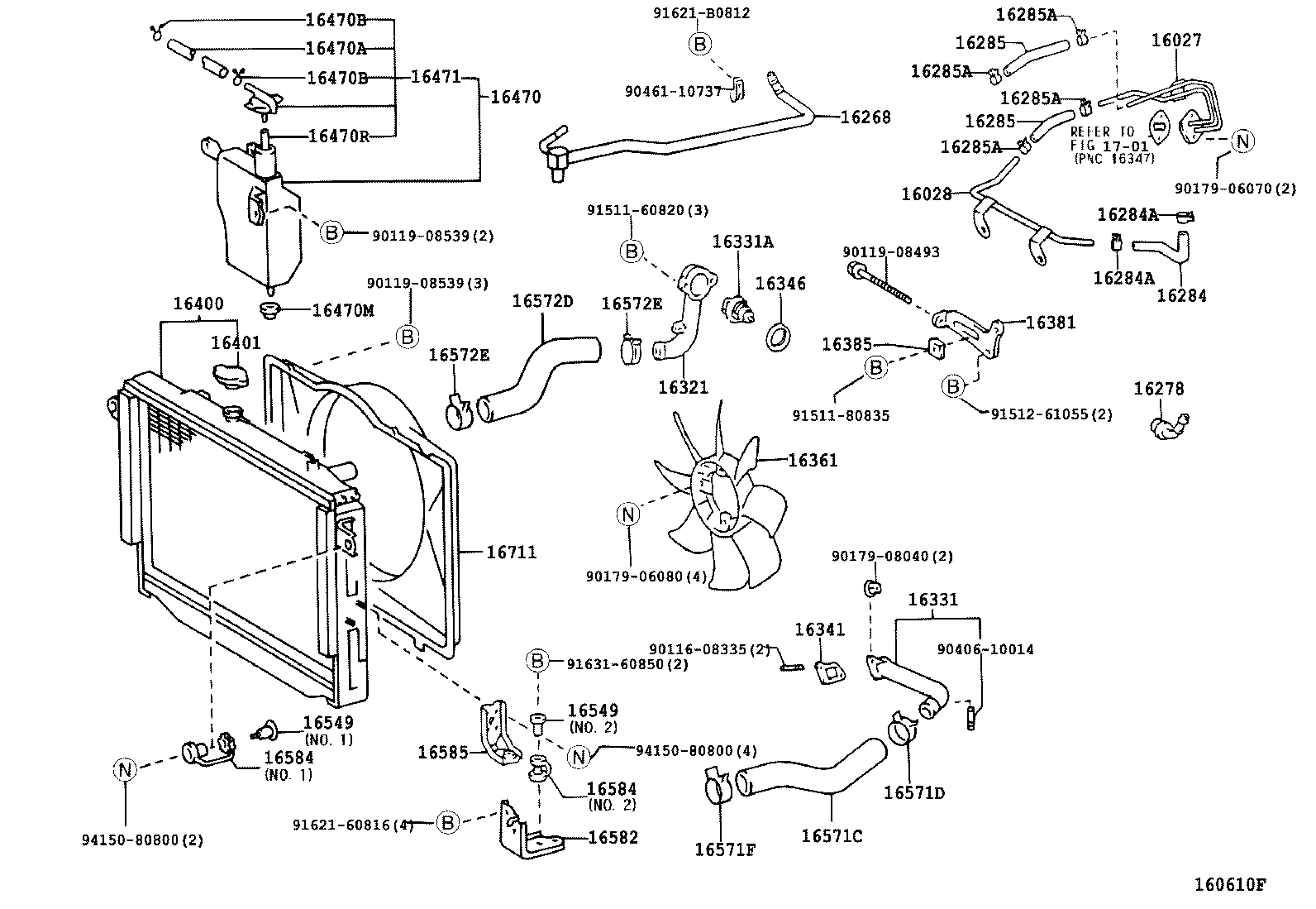 16381-17020 BAR, FAN BELT ADJUSTING product image