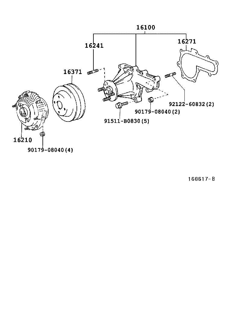 16210-17060 COUPLING ASSY, FLUID product image
