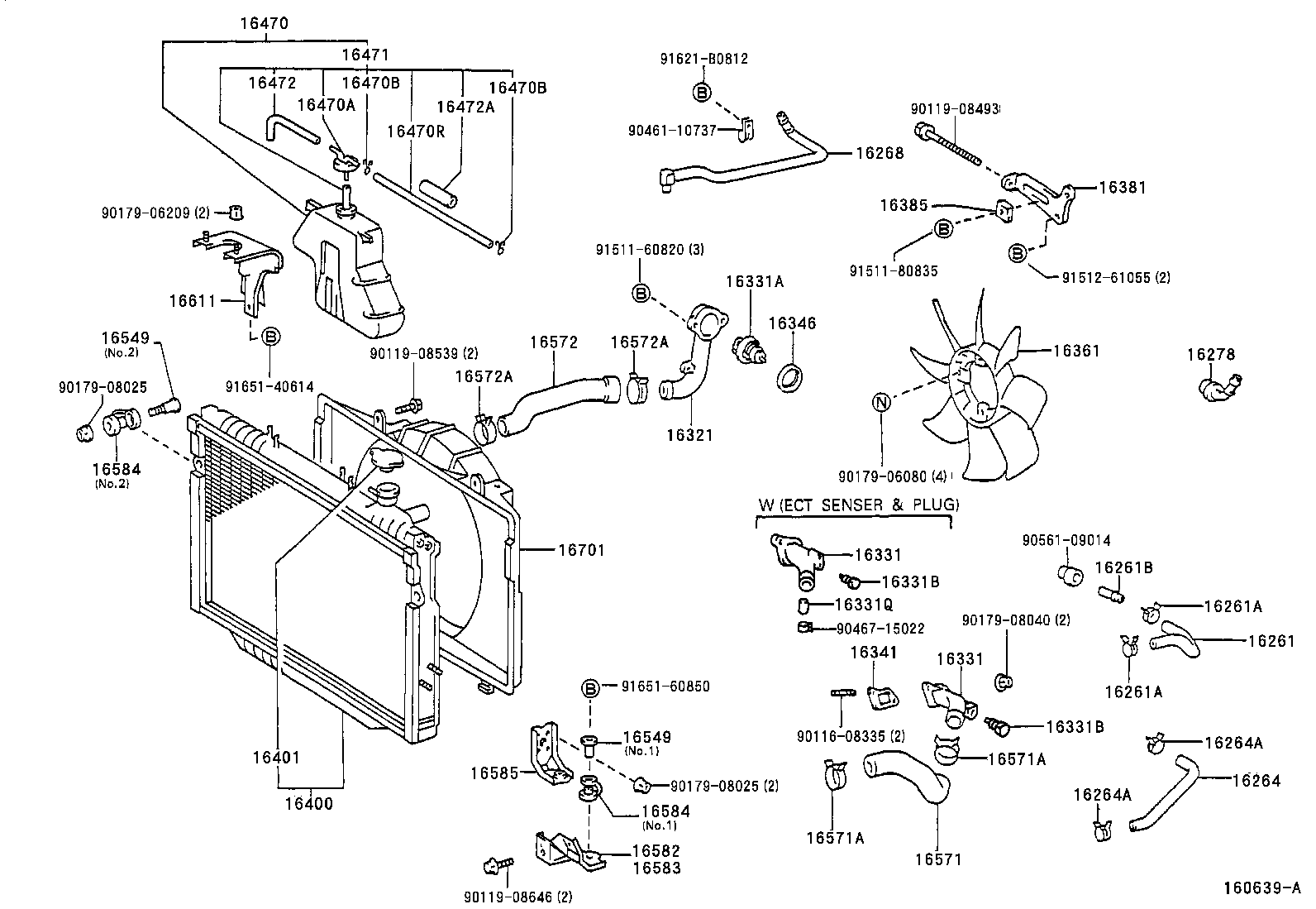 16381-66040 BAR, FAN BELT ADJUSTING product image