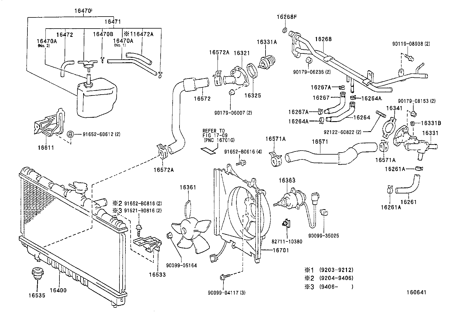 16363-64090 MOTOR, COOLING FAN product image