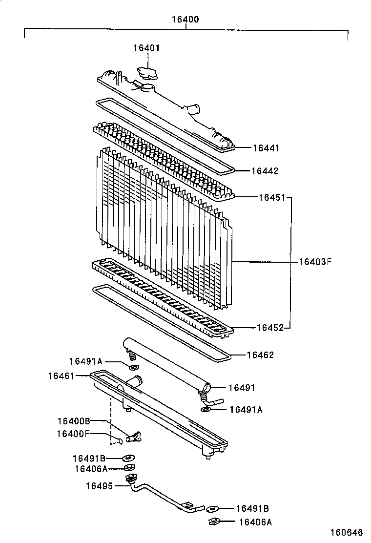 16400-02240 RADIATOR ASSY product image