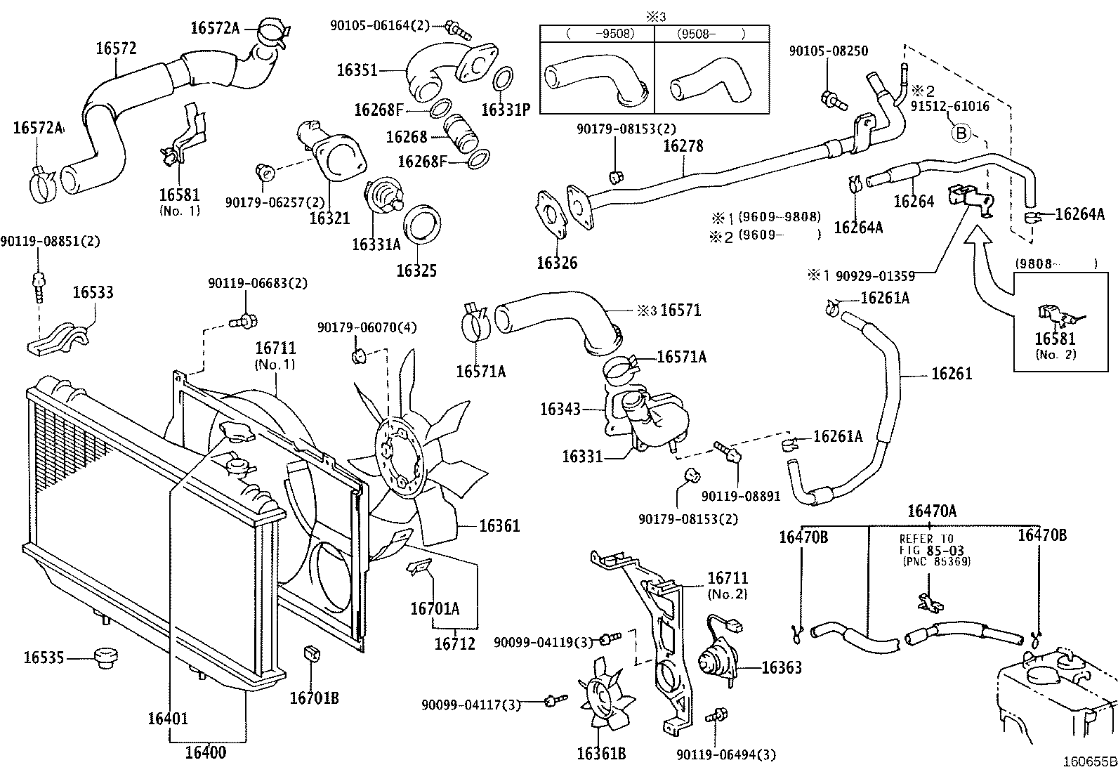 16333-70040 HOUSING, WATER OUTLET product image