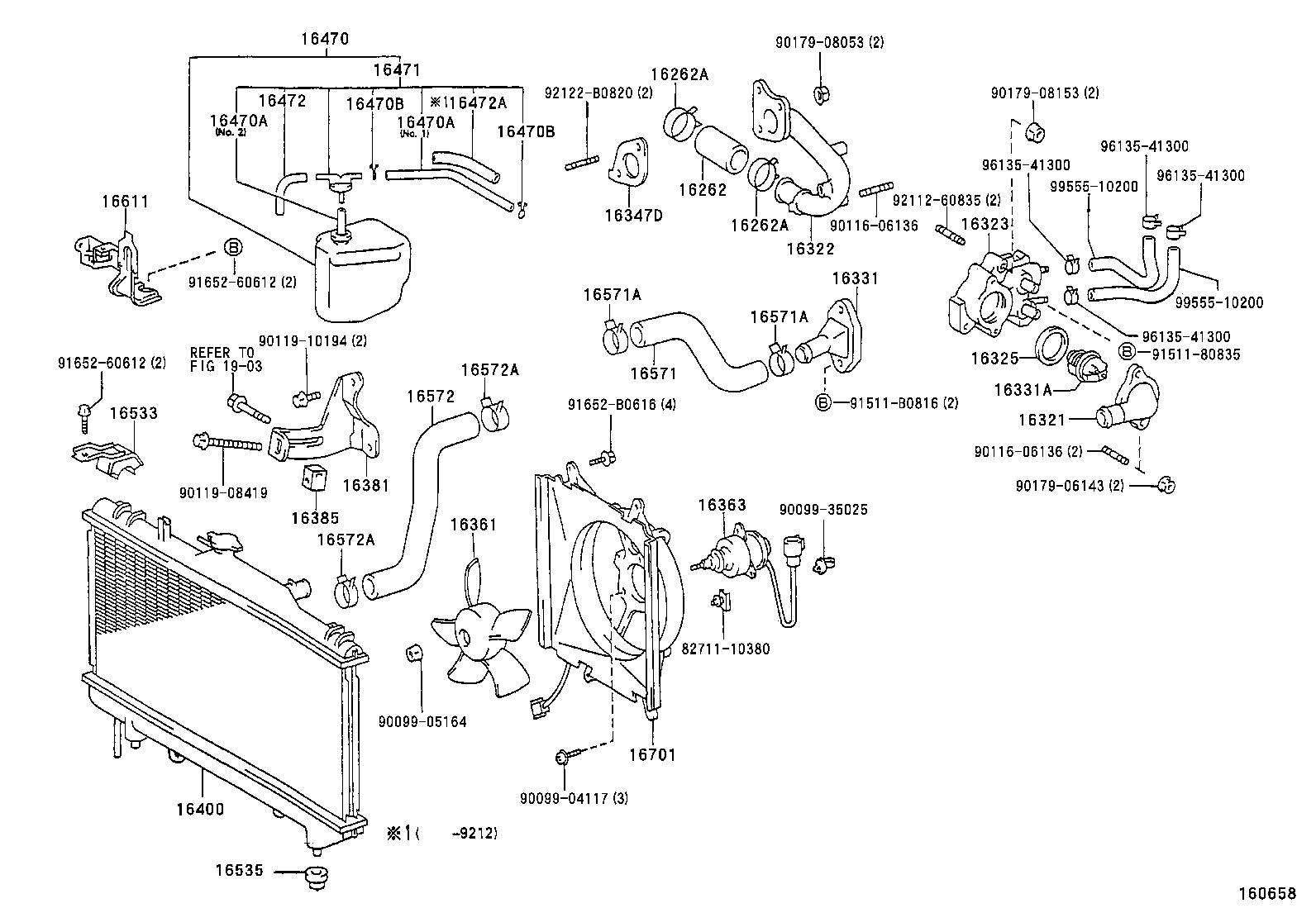 16363-64090 MOTOR, COOLING FAN product image