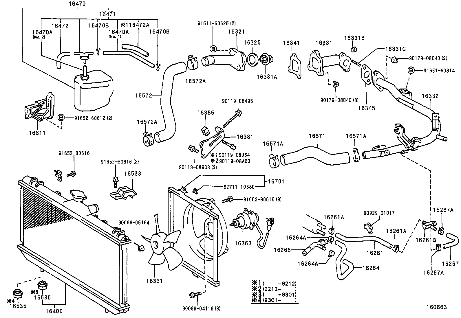 16363-64090 MOTOR, COOLING FAN product image