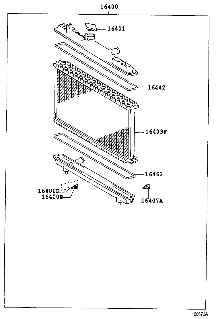 16381-64160 BAR, FAN BELT ADJUSTING product image
