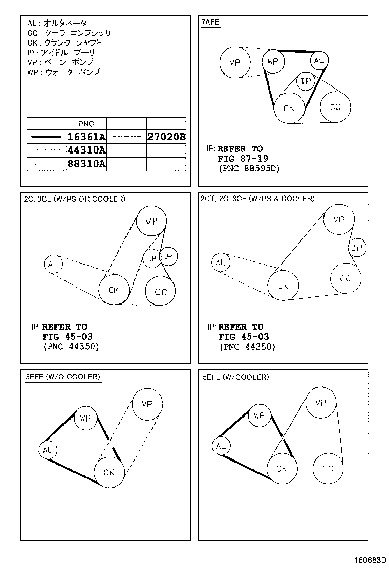 90916-02426 BELT, V (COOLER COMPRESSOR TO CRANKSHAFT PULLEY), NO.1 product image