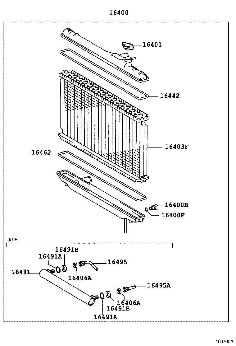 16264-70080 HOSE, WATER BY-PASS, NO.2 product image