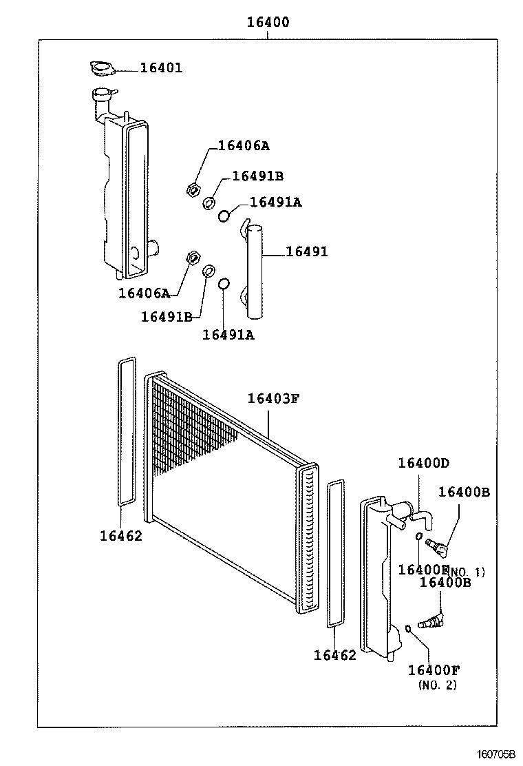 16264-22020 HOSE, WATER BY-PASS, NO.2 product image