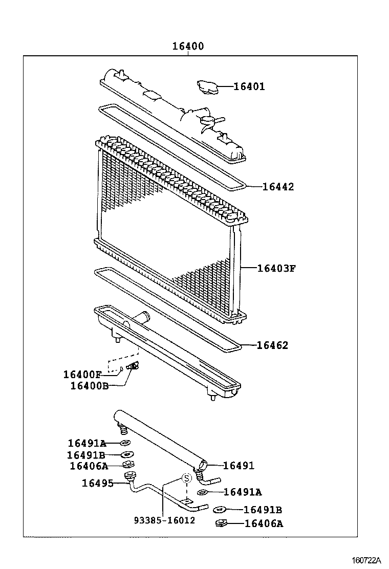 16572-74350 HOSE, RADIATOR, OUTLET product image