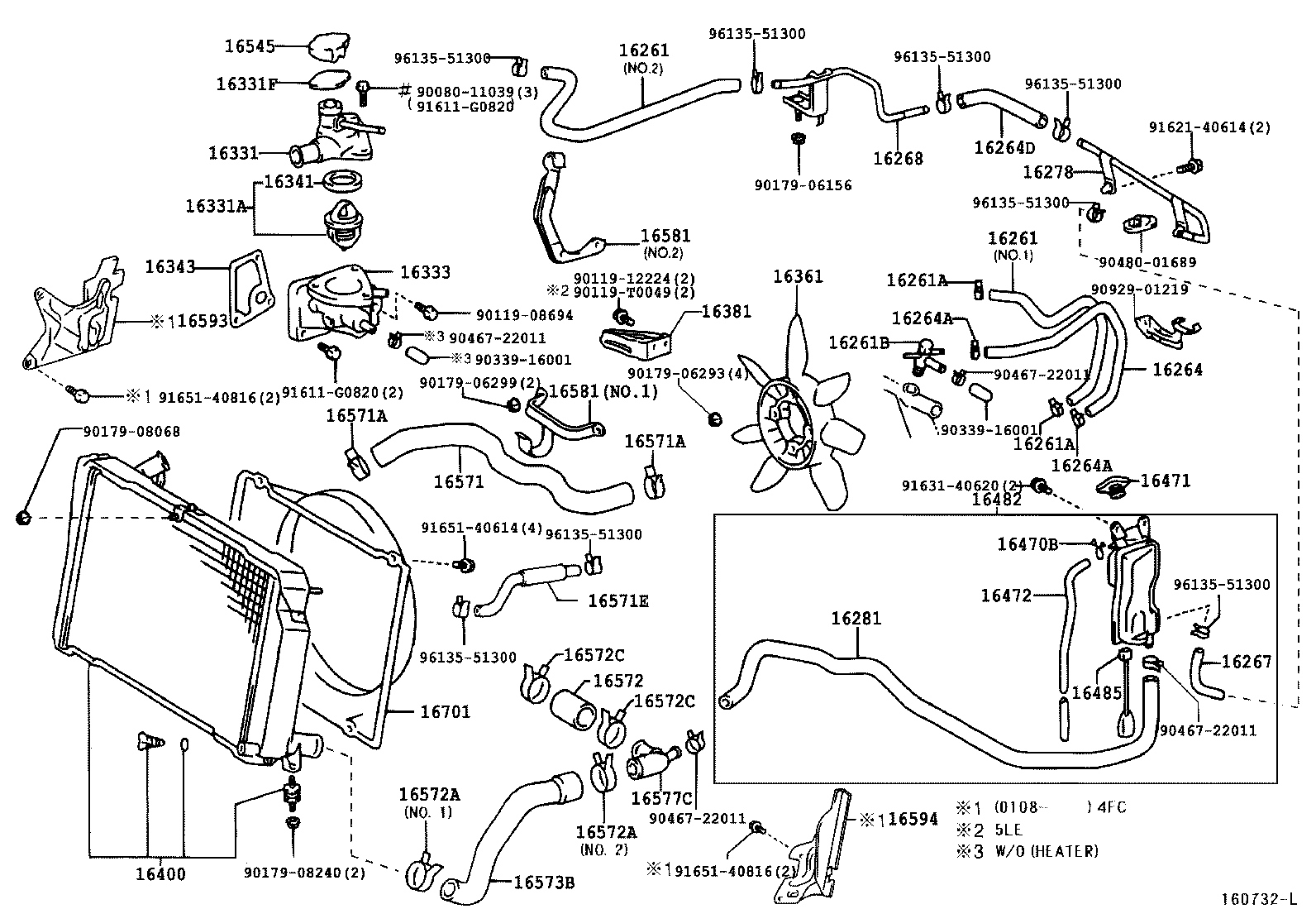 16381-54090 BAR, FAN BELT ADJUSTING product image