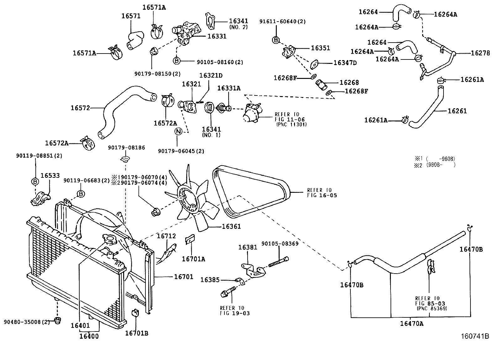 16333-70040 HOUSING, WATER OUTLET product image