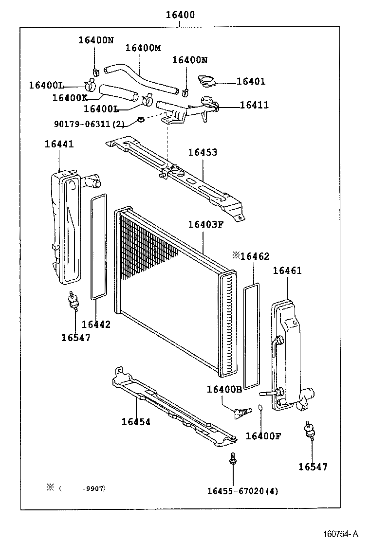 16381-54090 BAR, FAN BELT ADJUSTING product image