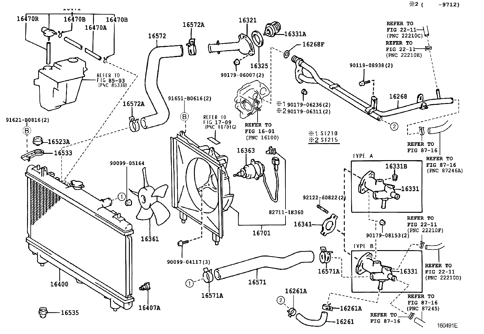 16261-74130 HOSE, WATER BY-PASS product image