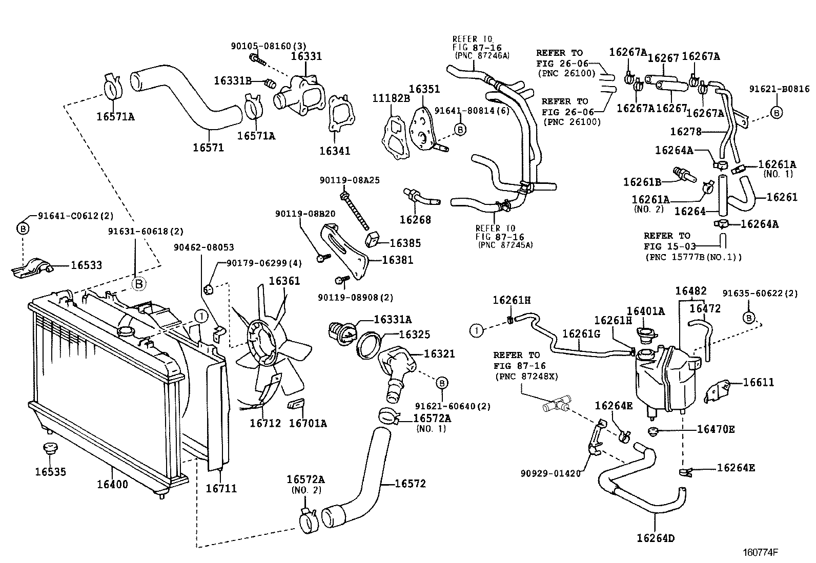 16577-64040 PIPE, RADIATOR, NO.7 product image