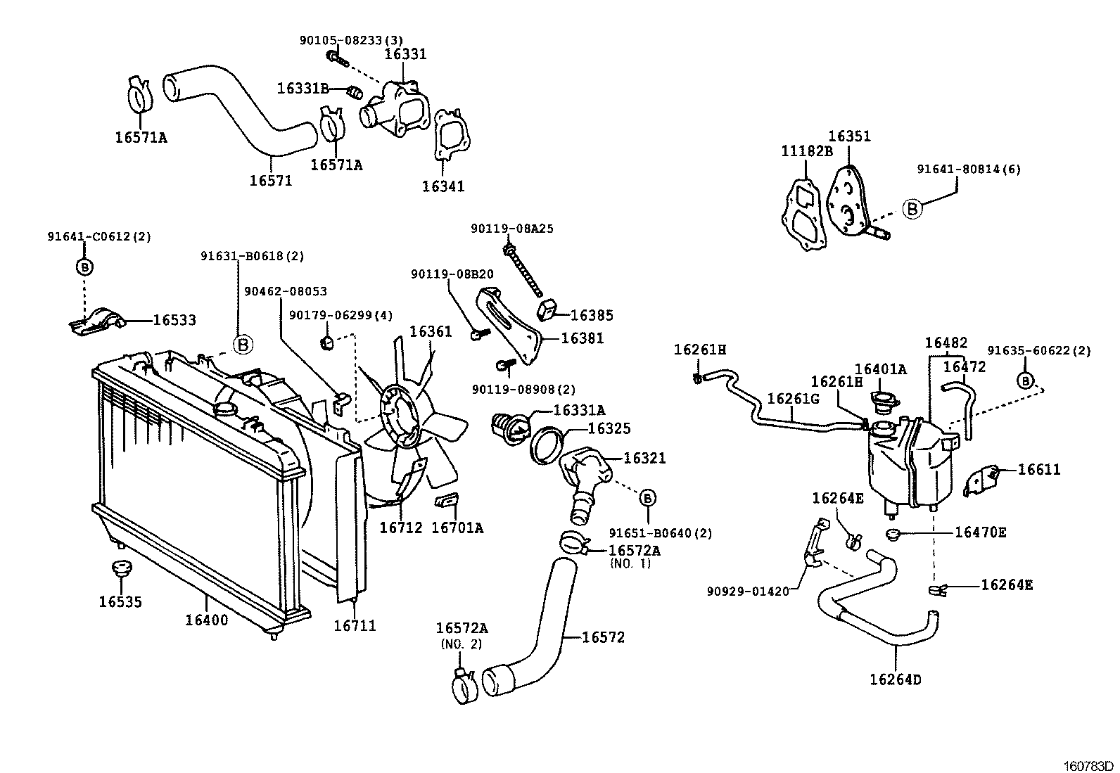 16381-64140 BAR, FAN BELT ADJUSTING product image