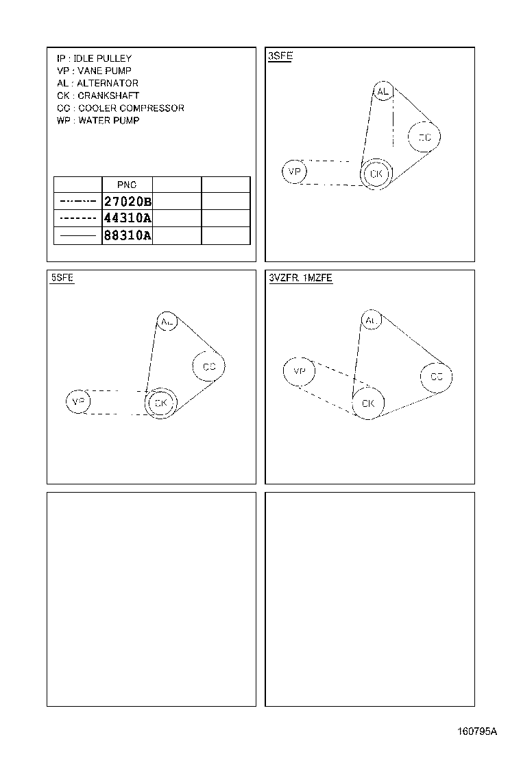 99364-30880 BELT, V(FOR VANE PUMP) product image