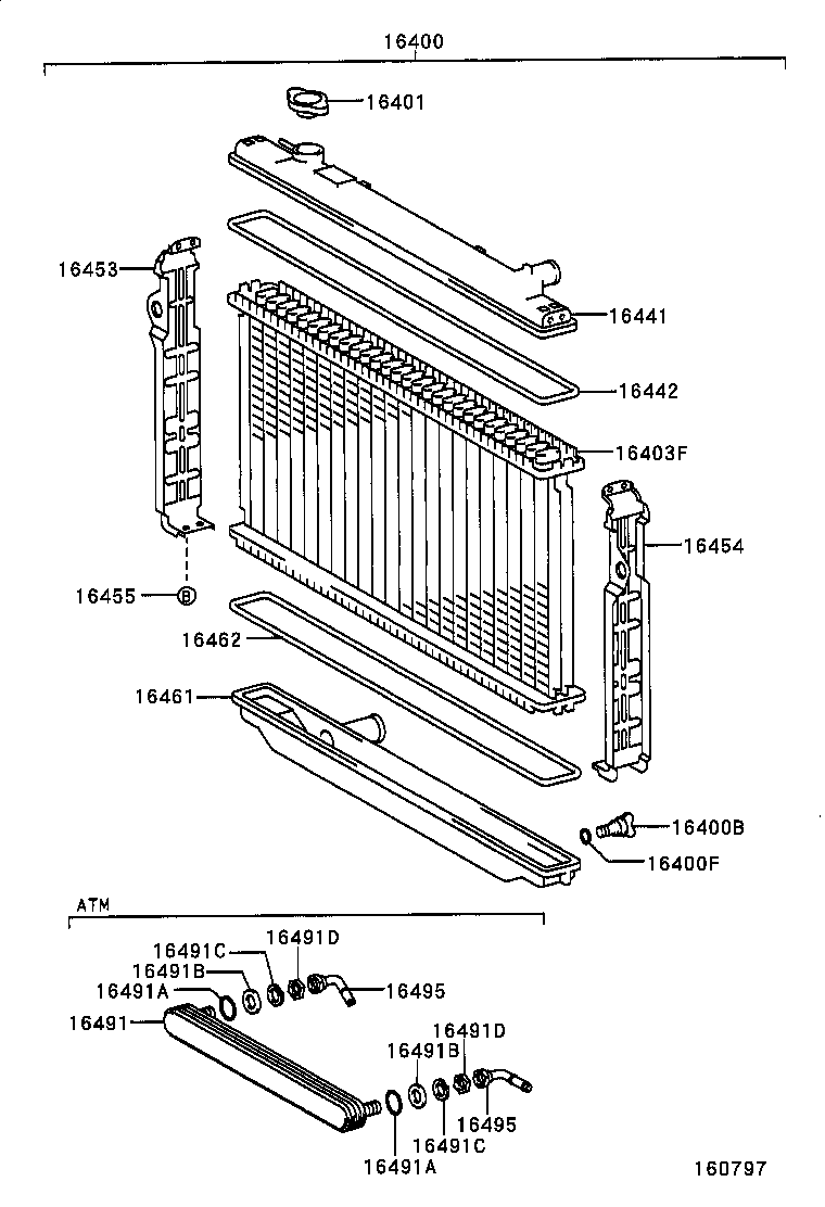 16381-66040 BAR, FAN BELT ADJUSTING product image