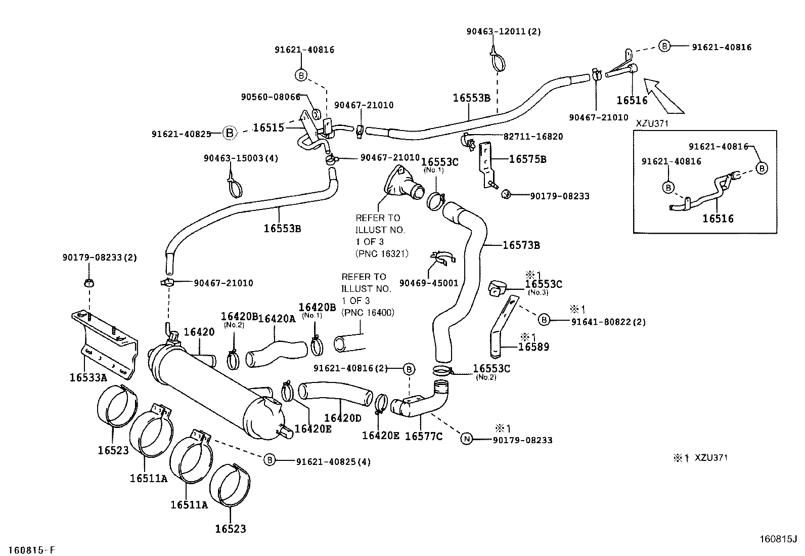 16572-78050 HOSE, RADIATOR, OUTLET product image