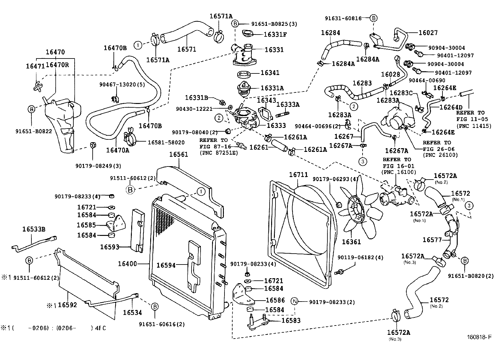 16303-78082 HOUSING, WATER OUTLET product image