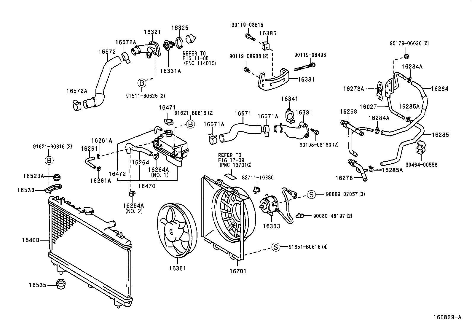 16264-27010 HOSE, WATER BY-PASS, NO.2 product image