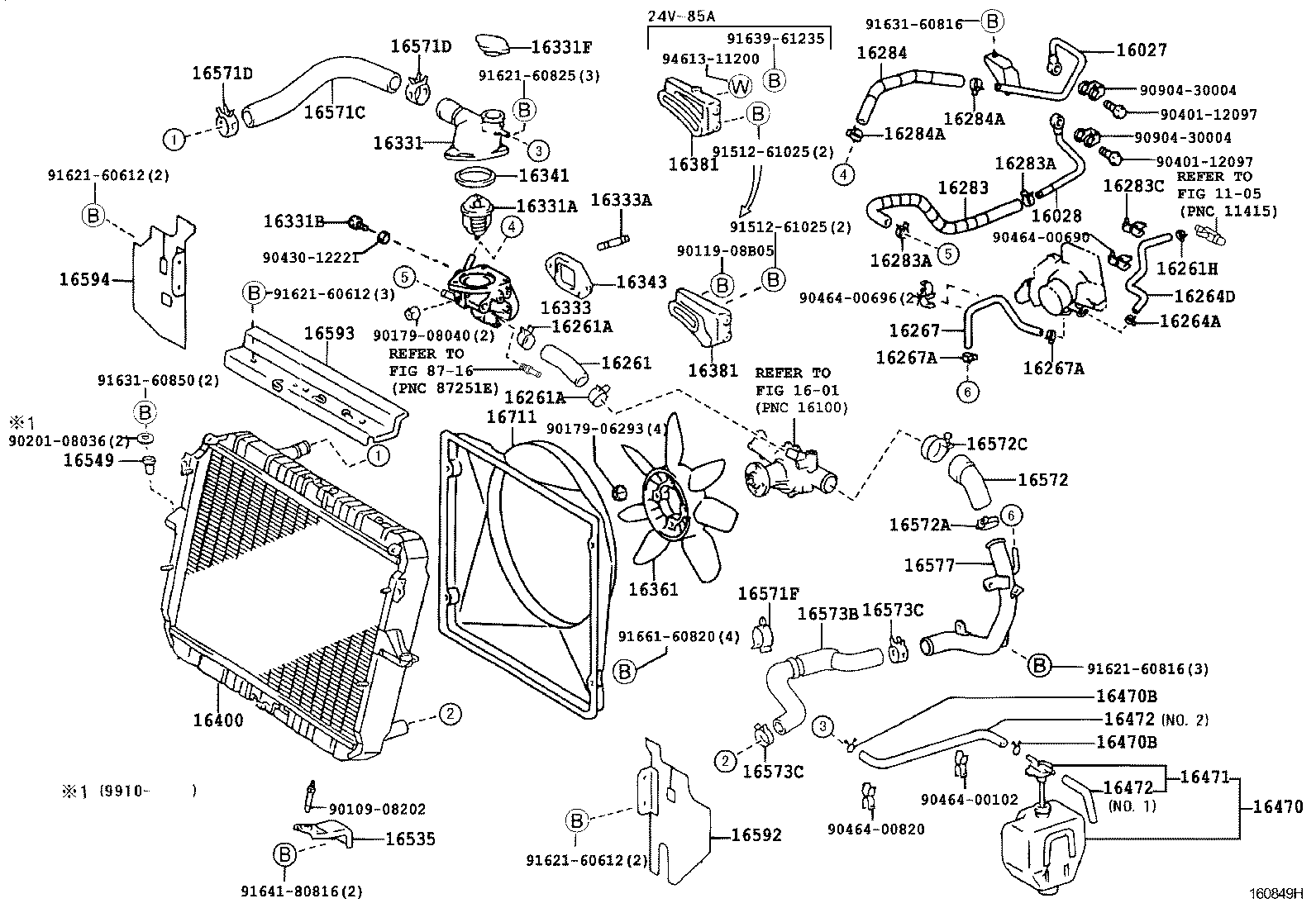 16400-58670 RADIATOR ASSY product image