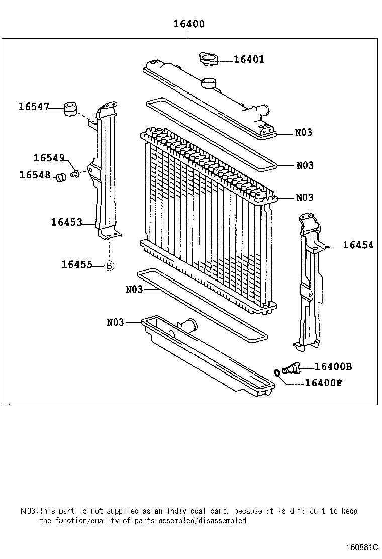 16264-17010 HOSE, WATER BY-PASS, NO.2 product image