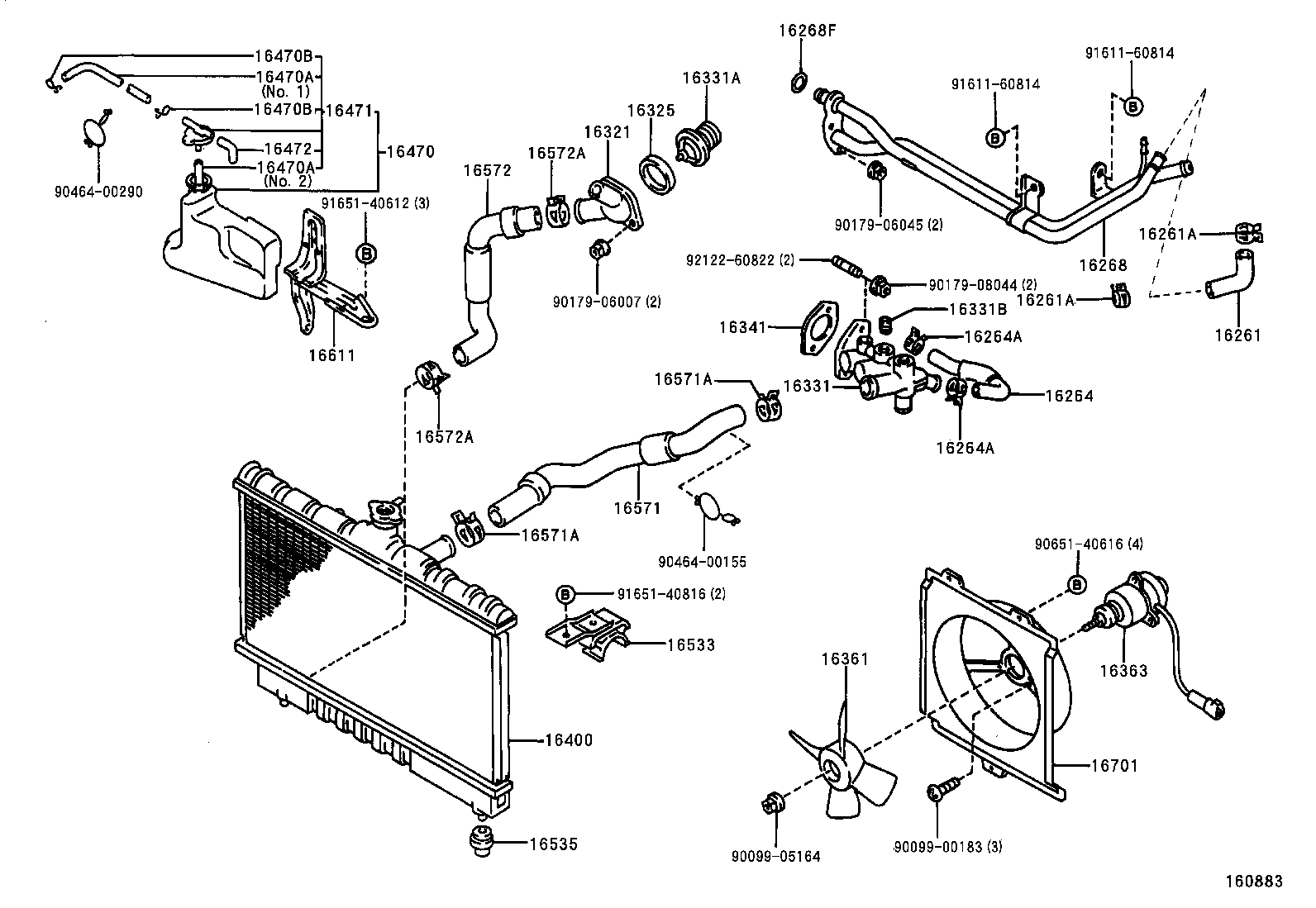 16400-74430 RADIATOR ASSY product image