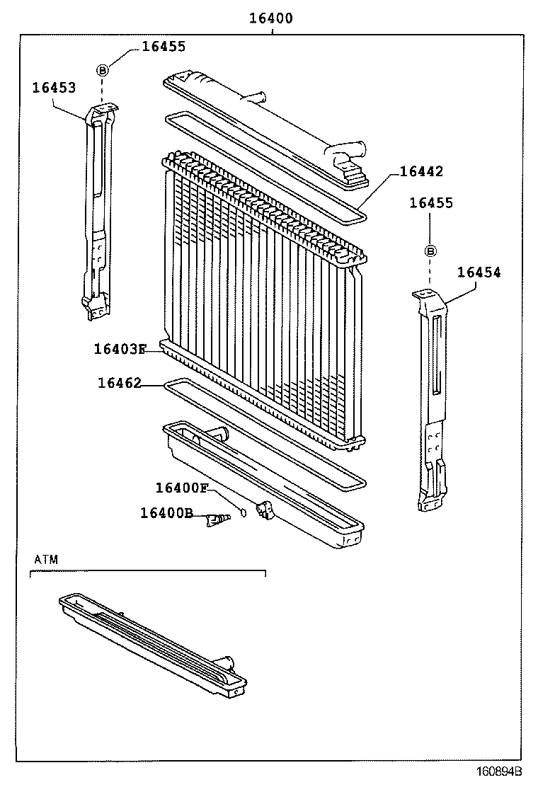 16381-58140 BAR, FAN BELT ADJUSTING product image