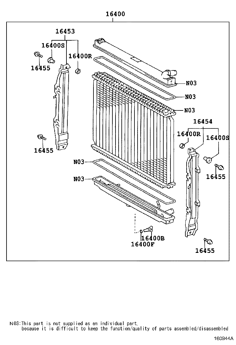 16261-54120 HOSE, WATER BY-PASS product image