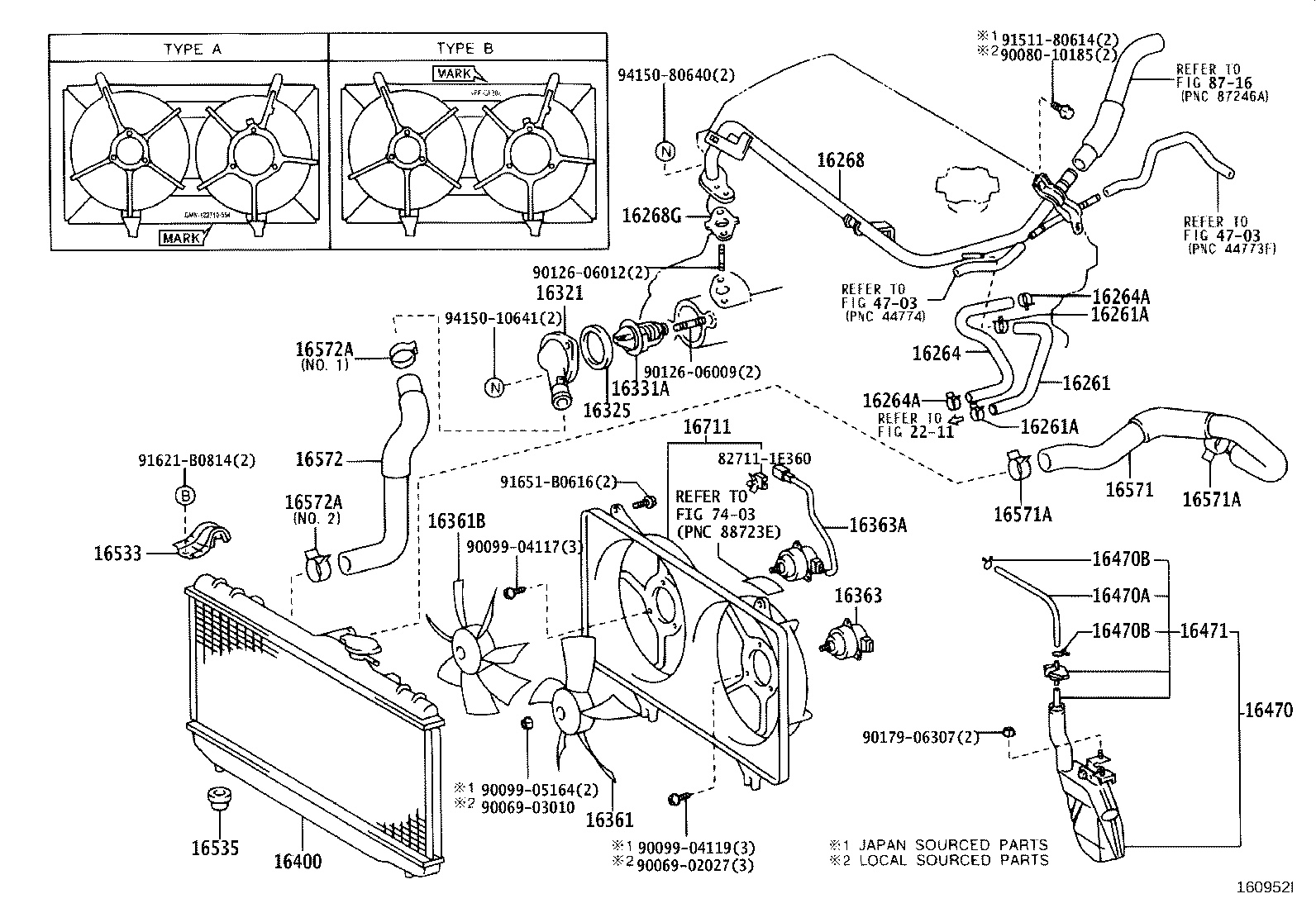16261-27020 HOSE, WATER BY-PASS product image