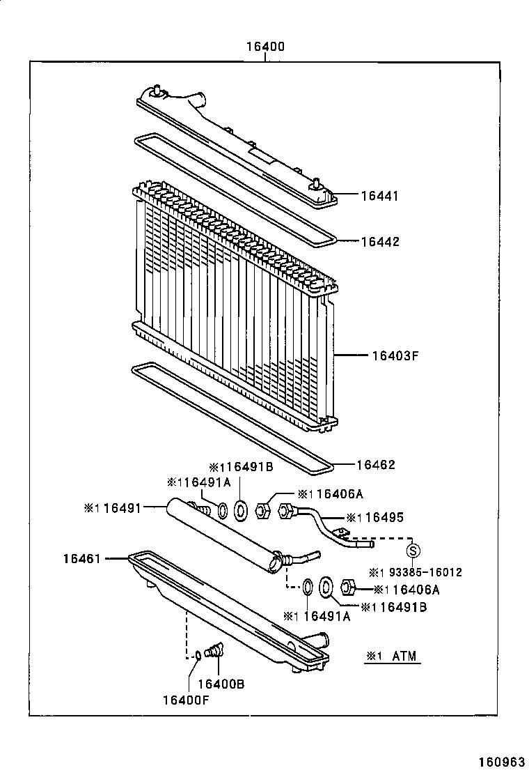 16261-03050 HOSE, WATER BY-PASS product image