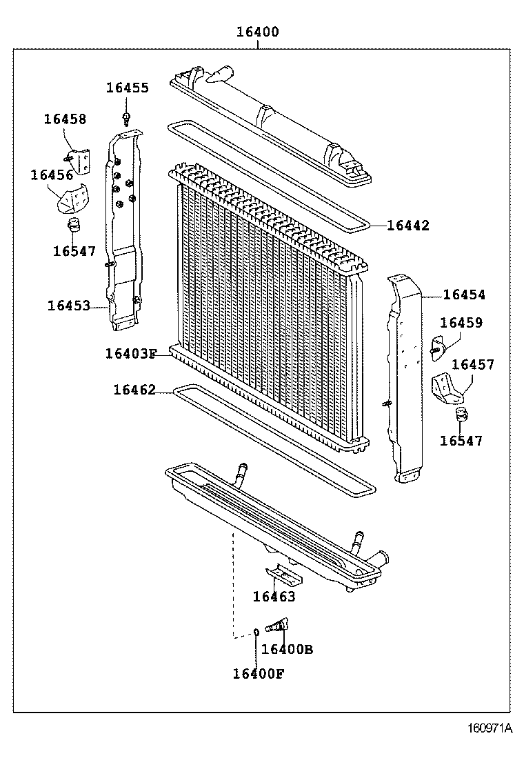 16400-58670 RADIATOR ASSY product image