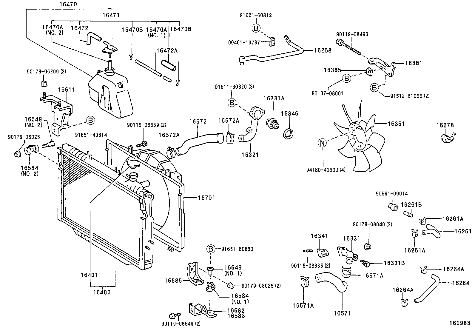 16381-66040 BAR, FAN BELT ADJUSTING product image