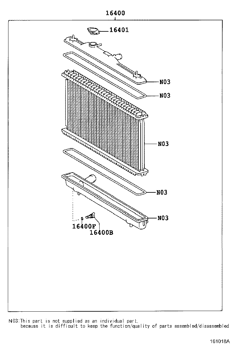 16264-27030 HOSE, WATER BY-PASS, NO.2 product image