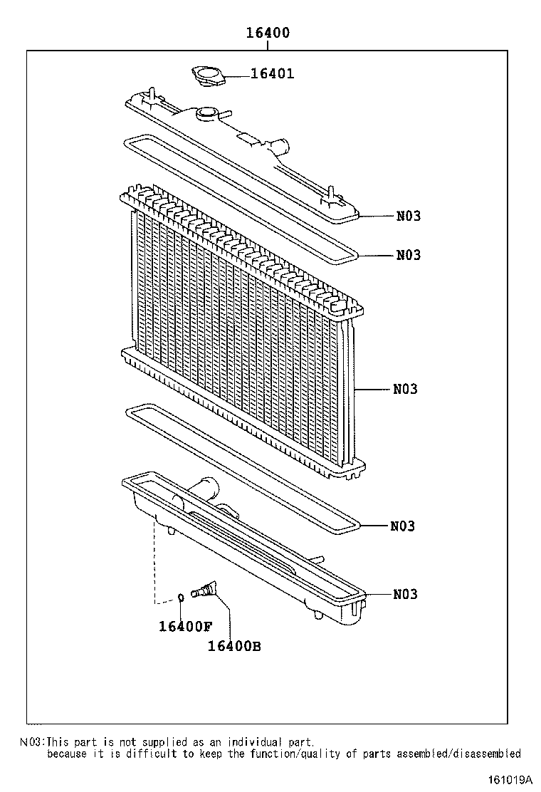 16264-27030 HOSE, WATER BY-PASS, NO.2 product image