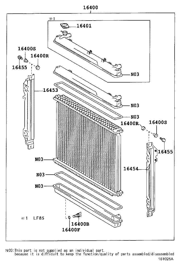 16381-06020 BAR, FAN BELT ADJUSTING product image