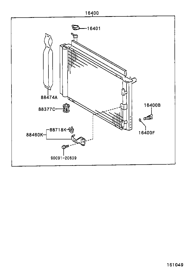 16363-46060 MOTOR, COOLING FAN product image