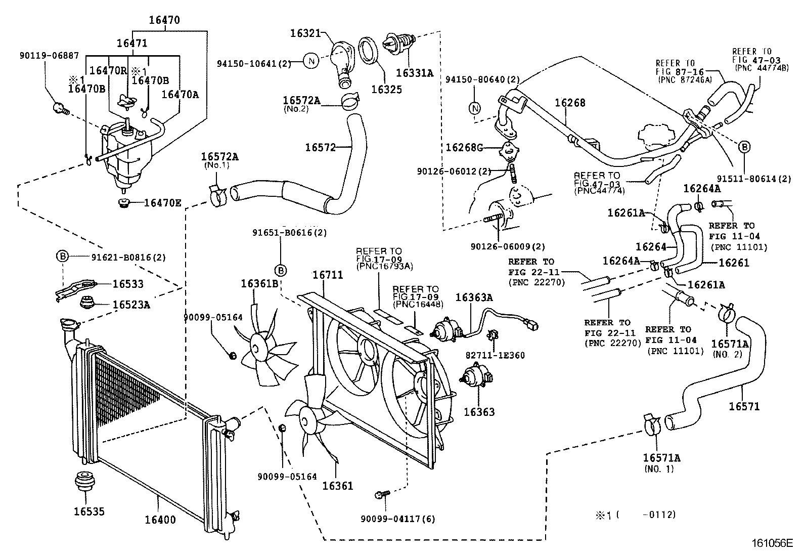 16571-22090 HOSE, RADIATOR, INLET product image