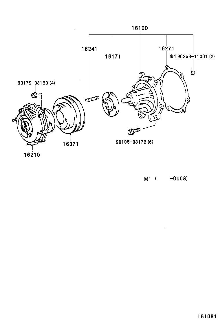 88440-35101 PULLEY SUB-ASSY, IDLER, NO.2 product image