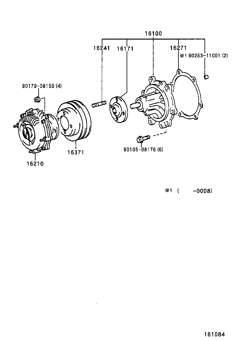 16371-30020 PULLEY, FAN product image