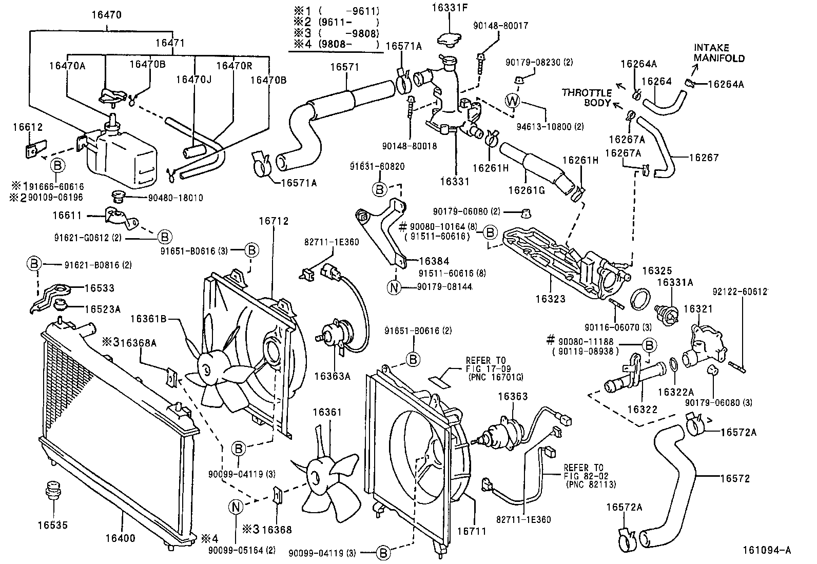 Toyota 87245-33360 HOSE, WATER BY-PASS, NO.3