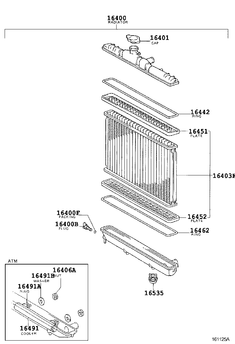 16381-64180 BAR, FAN BELT ADJUSTING product image